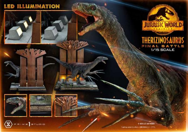 Jurassic World: Dominion Legacy Museum Collection Statue 1/15 Therizinosaurus Final Battle Regular V