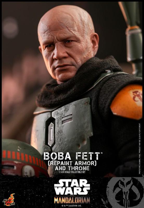 Star Wars: The Mandalorian Action Figure 1/6 Boba Fett Repaint Armor and Throne Special Edition 30 c 2