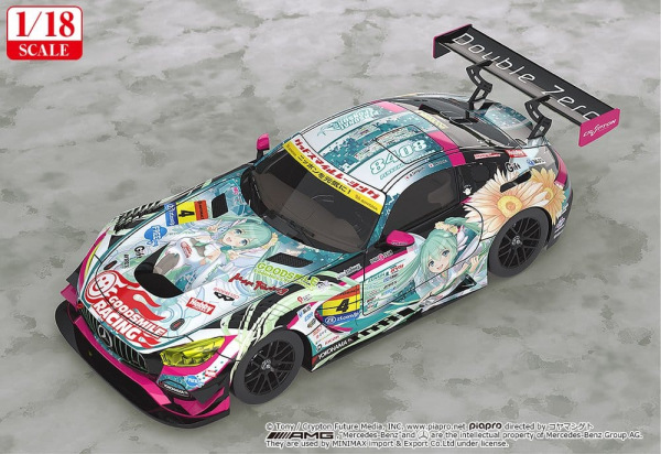 Hatsune Miku GT Project Vehicle 1/18 Good Smile Hatsune Miku AMG 2017 SUPER GT Ver. 26 cm 1