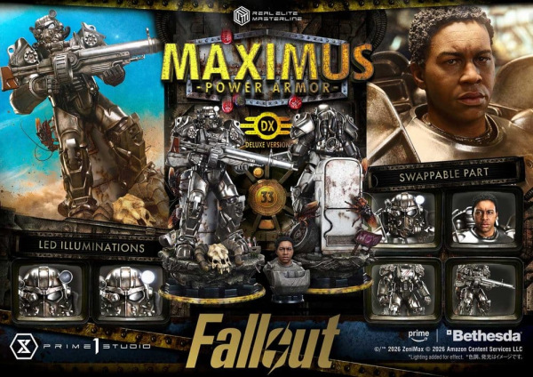 Fallout Real Elite Masterline Statue 1/4 Maximus Power Armor Deluxe Version 67 cm 8