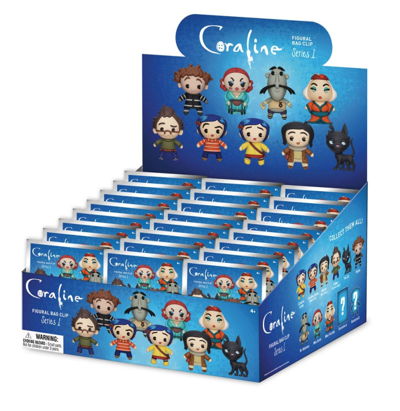 Coraline 3D PVC Bag Clips Series 1 Display (24) 2