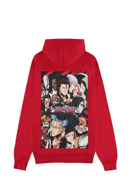 Bleach Zipper Hoodie Red Size S