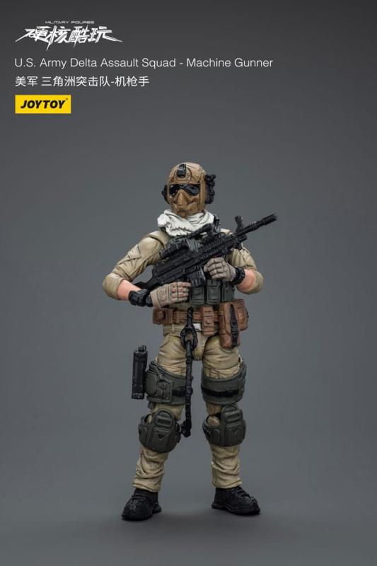 Hardcore Coldplay Action Figure 1/18 U.S. Army Delta Assault Squad Machine Gunner 11 cm