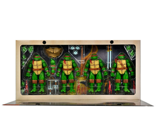 Teenage Mutant Ninja Turtles (Mirage Comics) 4-Pack Action Figures Leonardo, Raphael, Michelangelo, 5