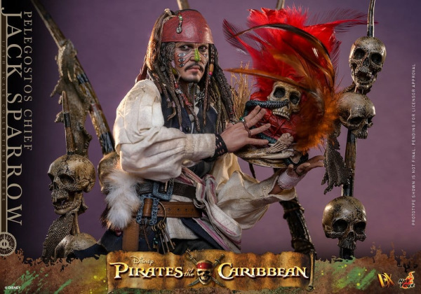 Pirates of the Caribbean: Dead Man's Chest Action DX Figure 1/6 Pelegostos Chief Jack Sparrow 30 cm 6