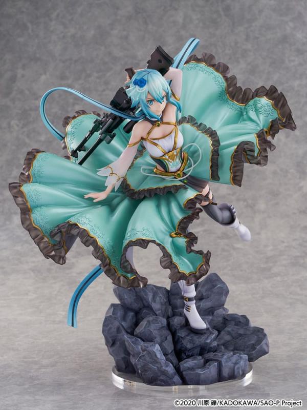 Sword Art Online SHIBUYA SCRAMBLE FIGURE PVC Statue 1/7 Sinon Crystal Dress Ver. 29 cm 4