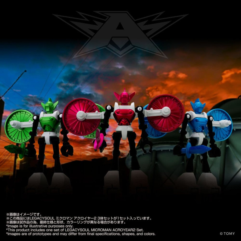 Microman Legacysoul Action Figure 3-Pack Acroyear 2 5