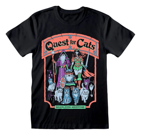 Steven Rhodes T-Shirt Quest For Cats Black Size S 1