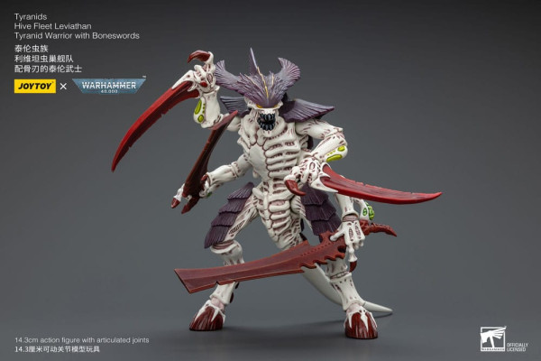 Warhammer 40k Action Figure 1/18 Tyranids Hive Fleet Leviathan Tyranid Warrior with Boneswords 12 cm 6