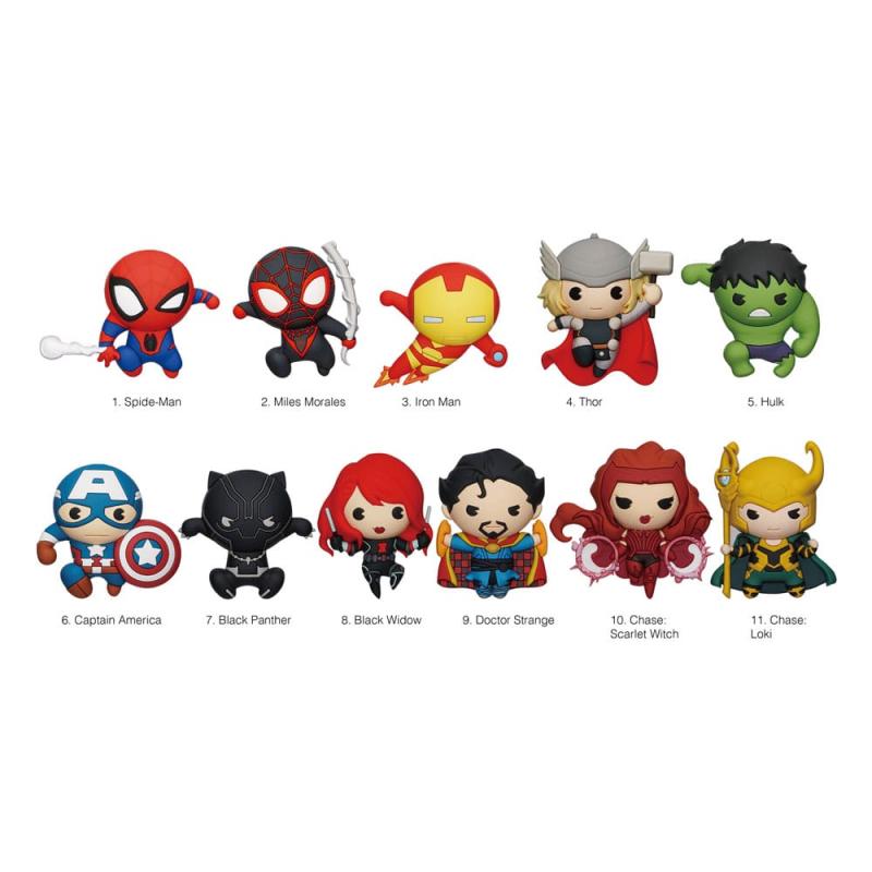 Marvel PVC Bag Clips Classics Display (24)