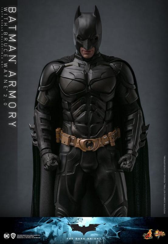 The Dark Knight Movie Masterpiece Action Figures & Diorama 1/6 Batman Armory with Bruce Wayne (2.0)