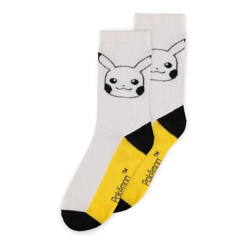 Pokemon Socks 3-Pack Pikachu 39-42