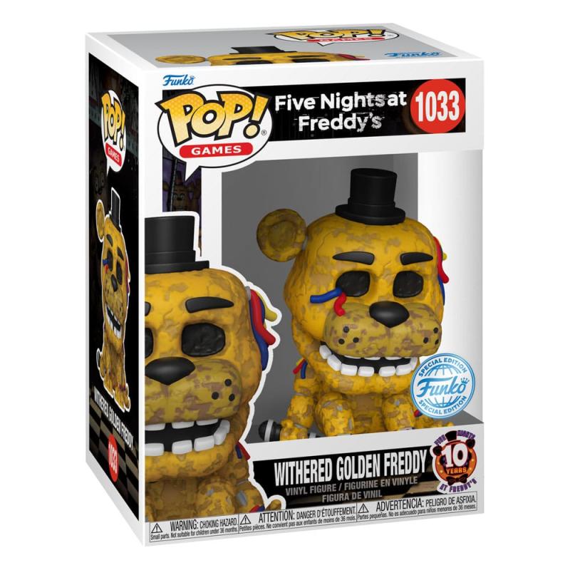 Five Nights at Freddy's POP! Games Vinyl Figure Withered Gldn Frdy 9 cm 1