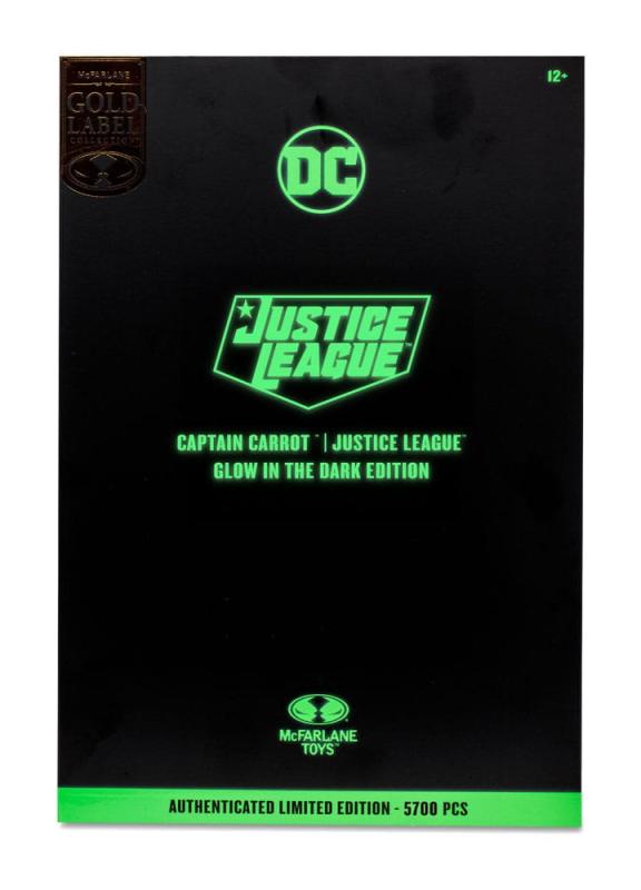 DC Multiverse Action Figure Captain Carrot (Justice League Incarnate) Glow In The Dark Edition (Gold 7