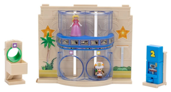 The Super Mario Galaxy Movie Diorama with 2 Mini Figures Gateway Galaxy 7