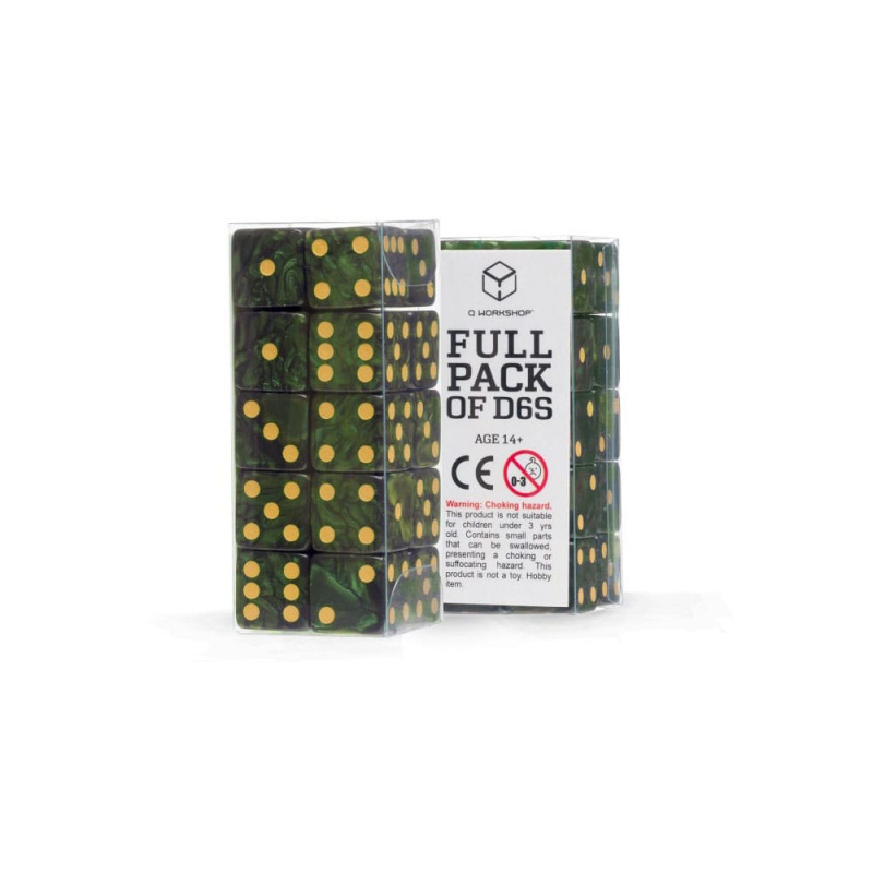 Q Workshop Dice Set Full Pack D6 Green (20)