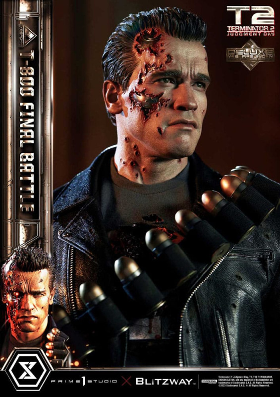 Terminator 2 Museum Masterline Series Statue 1/3 T-800 Final Battle Deluxe Bonus Version 75 cm 11