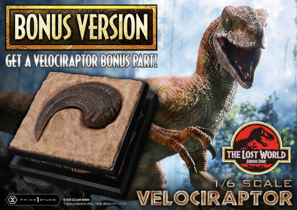 Jurassic Park II Legacy Museum Collection Statue 1/6 Velociraptor Bonus Version 41 cm 2