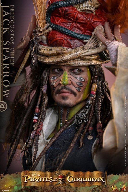 Pirates of the Caribbean: Dead Man's Chest Action DX Figure 1/6 Pelegostos Chief Jack Sparrow 30 cm 4
