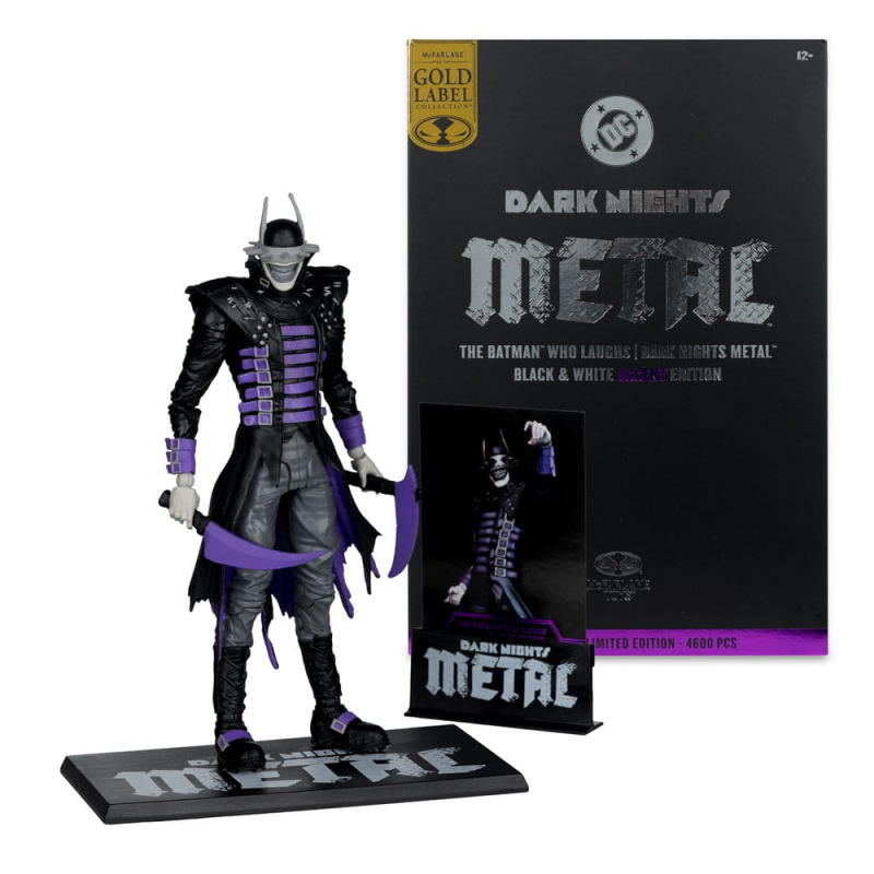 DC Multiverse Action Figure The Batman Who Laughs (B&W with accent) (Gold Label) 18 cm 4