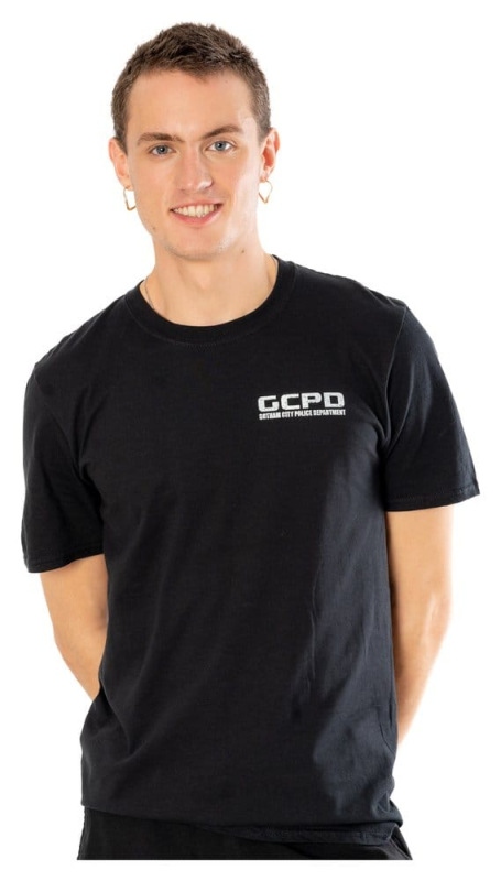 Batman T-Shirt Arkham City GCPD Front Back Size XL 3