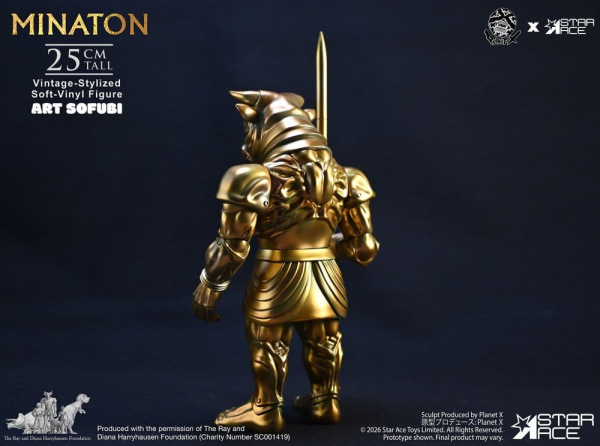 Ray Harryhausen Soft Vinyl Statue Minaton Vintage-Style 25 cm 3
