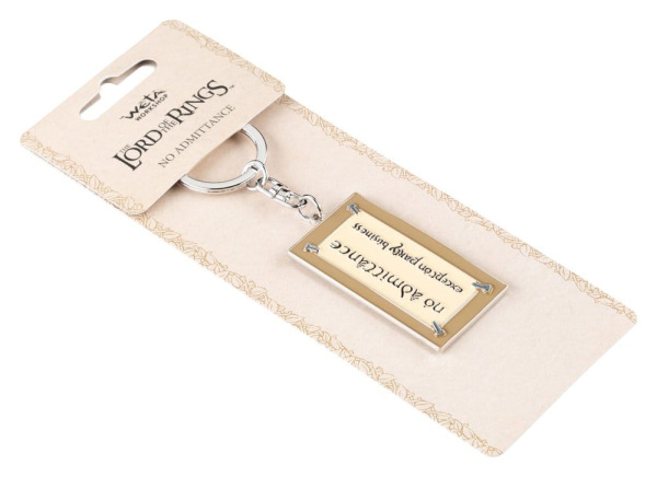 Lord of the Rings Keyring No Admittance Sign 6 cm 2
