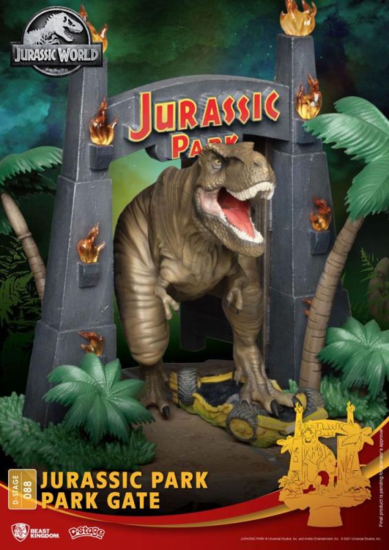 Jurassic Park D-Stage PVC Diorama Park Gate 15 cm reproduction 5