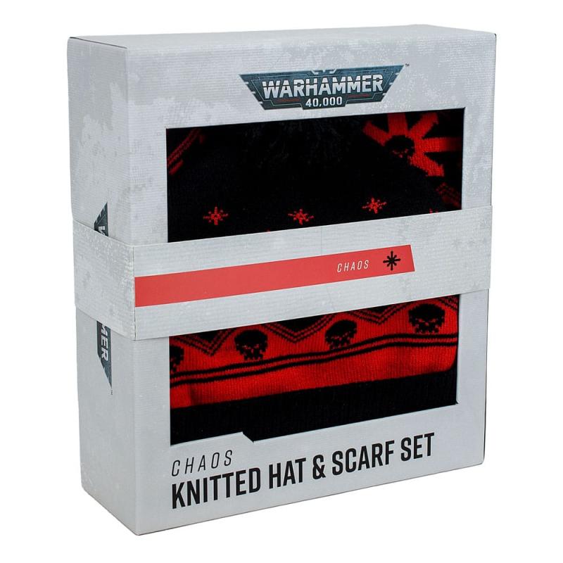 Warhammer 40K Beanie & Scarf Set Chaos