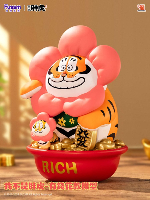 I Am Not Fat Tiger Statue 1/7 Alexander the Tiger Rich Flower 20 cm 2