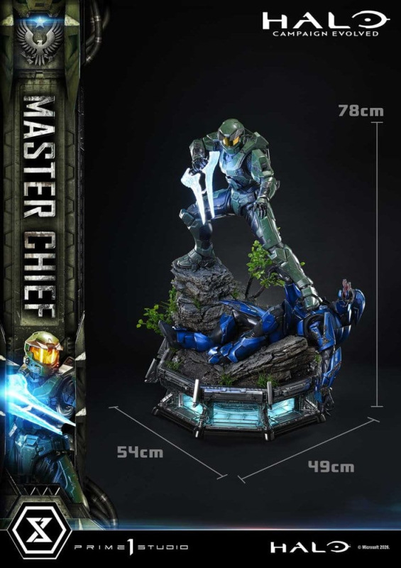 Halo Ultimate Premium Masterline Series Statue 1/4 Campaign Evolved Master Chief Bonus Version 78 cm 11