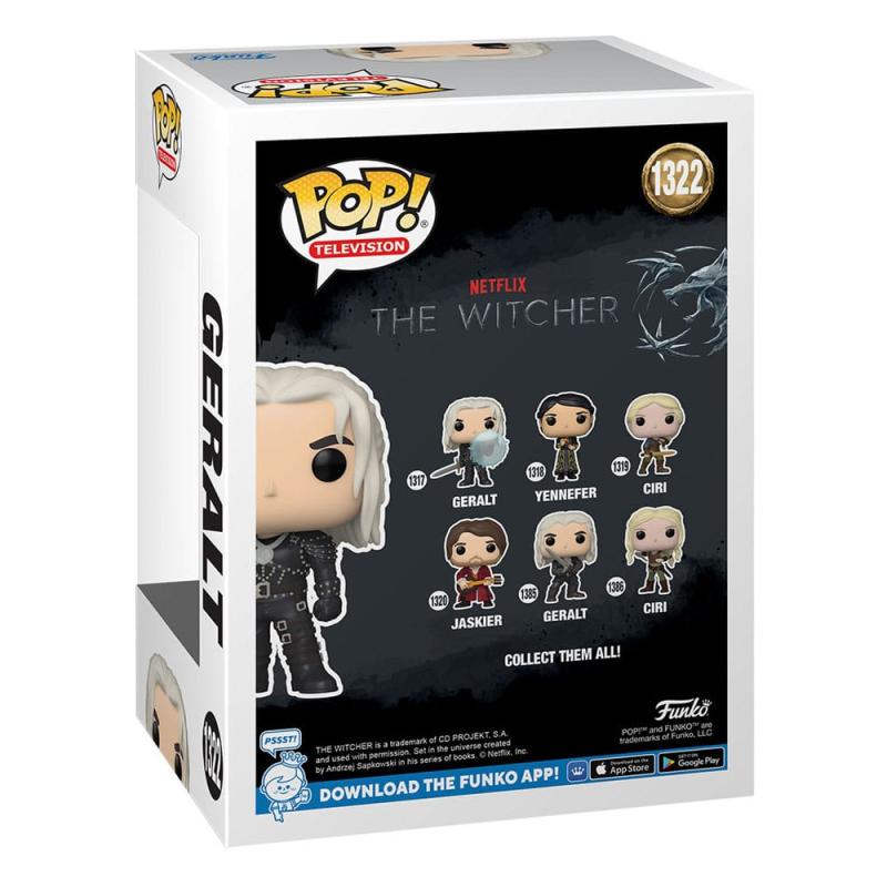 The Witcher POP! TV Vinyl Figure Geralt w/ sword (GW) 9 cm