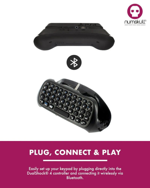 PlayStation 4 Mini Keyboard / Chatpad Bluetooth Wireless 1