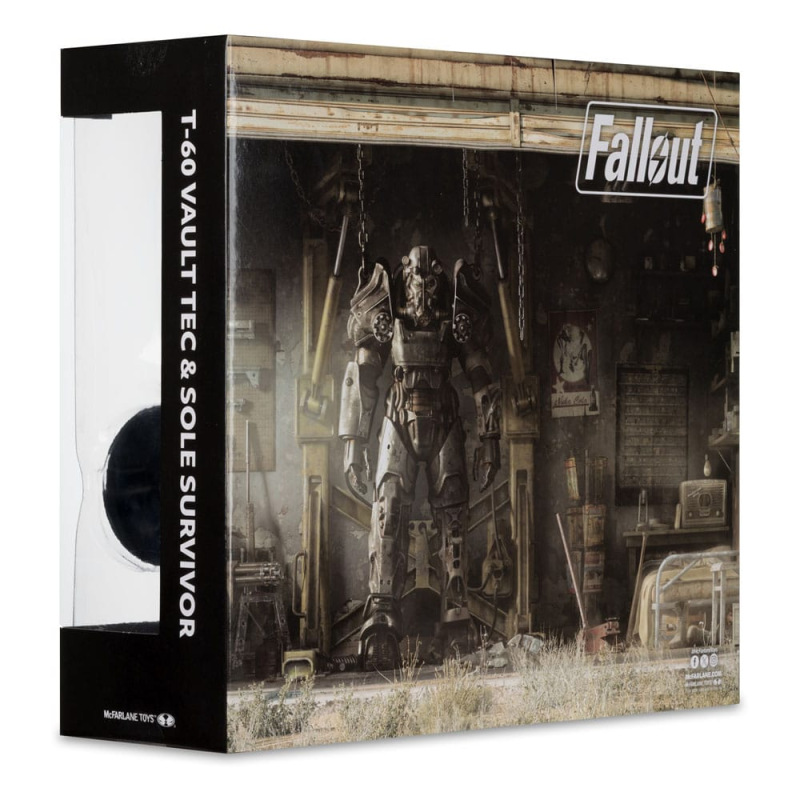 Fallout 4 Statue 2-Pack T-60 Vault Tec & Sole Survivor 18 cm 9