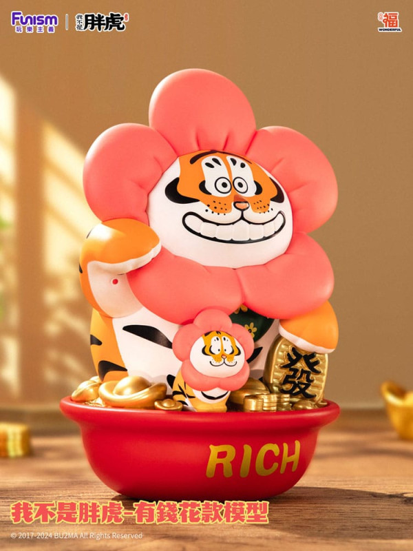 I Am Not Fat Tiger Statue 1/7 Alexander the Tiger Rich Flower 20 cm 5