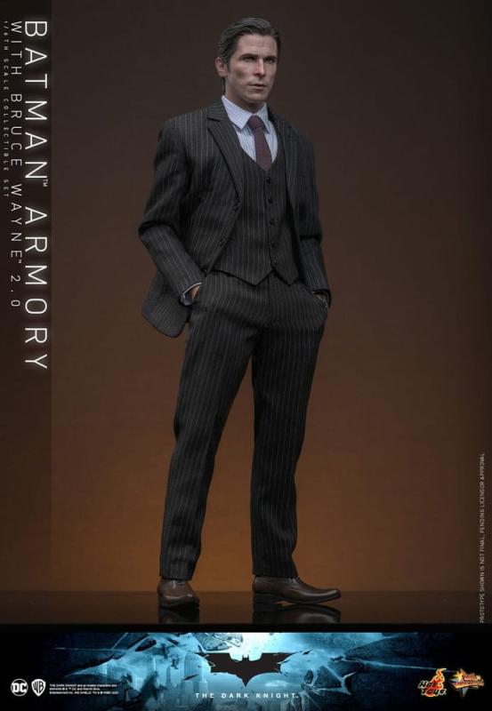 The Dark Knight Movie Masterpiece Action Figures & Diorama 1/6 Batman Armory with Bruce Wayne (2.0)