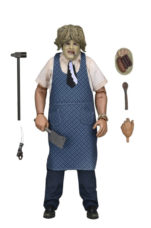 Texas Chainsaw Massacre Clothed Action Figure Leatherface with Old Lady Mask 20 cm 9