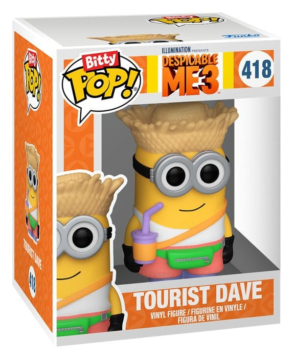 Minions Bitty POP! Vinyl Figures 2-Pack Pajama Bob & Tourist Dave 2 cm 3