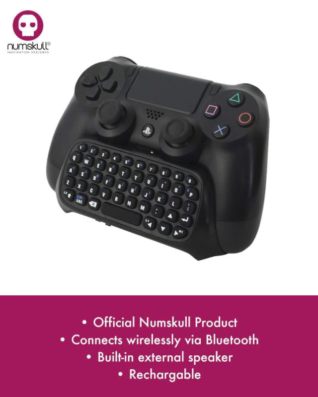 PlayStation 4 Mini Keyboard / Chatpad Bluetooth Wireless 2