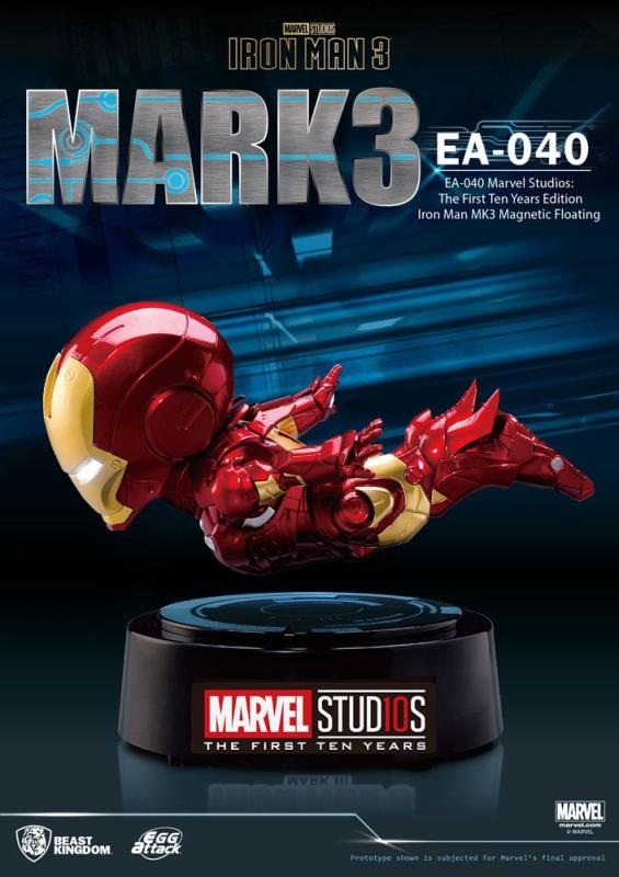 Iron Man 3 Egg Attack Floating Model Iron Man Mark III 16 cm