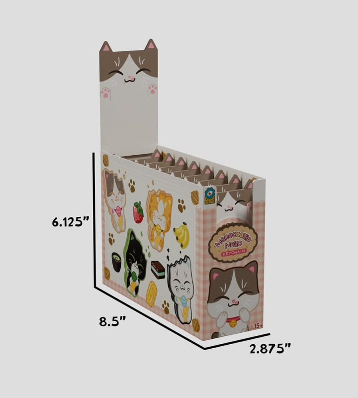 Manecookie Neko Silicone-Keychain S1 13 cm Blind Box Display (8) 7