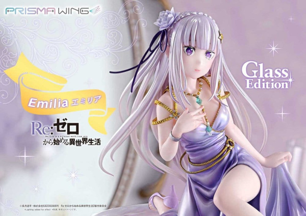 Re:Zero Prisma Wing Statue 1/7 Emilia Glass Edition 29 cm 1
