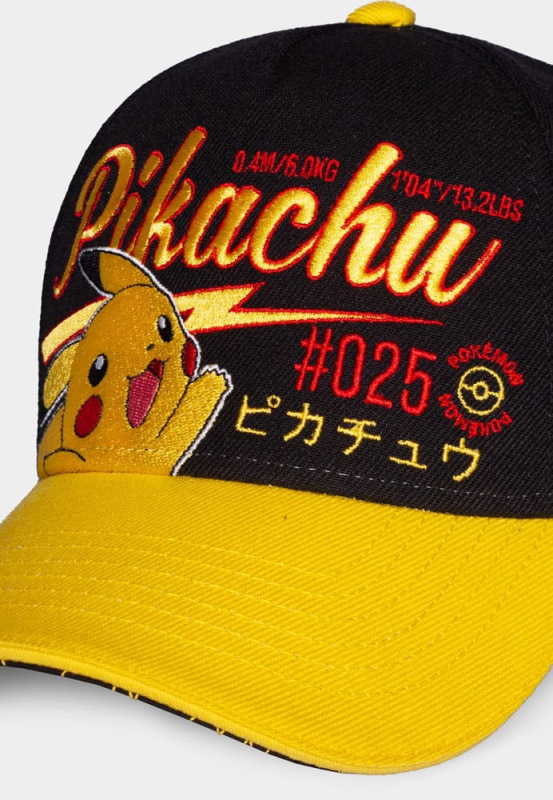 Pokemon Curved Bill Cap Pikachu Hello 3