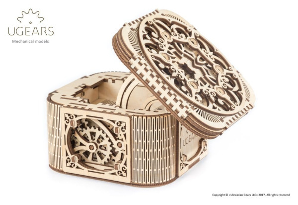 Ugears 3D Wooden Puzzle Treasure Box 4