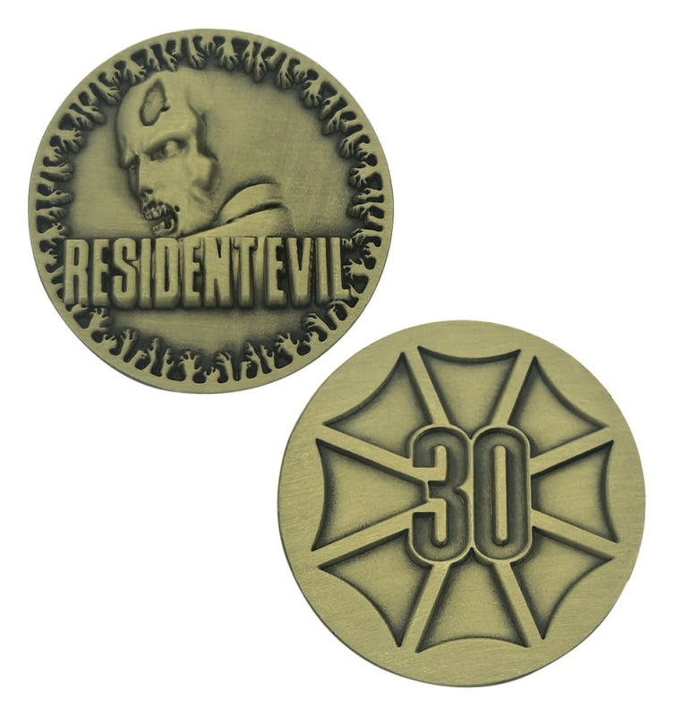 Resident Evil Collectable Coin 30th Anniversary Antique Brass 1