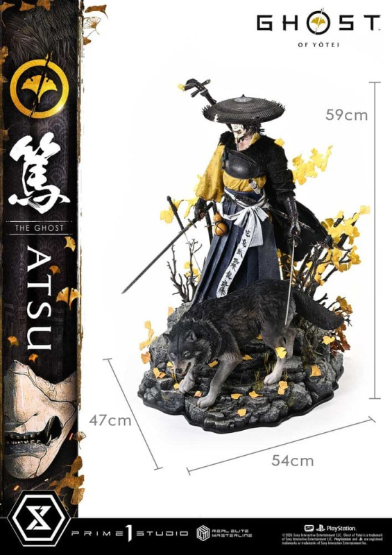 Ghost of Yotei Real Elite Masterline Statue 1/4 Atsu 59 cm 11
