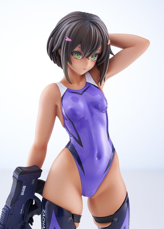 Arms Note PVC Figure 1/7 Buchou-chan of the Swimming Club Purple Swimsuit Ver. 22 cm 4