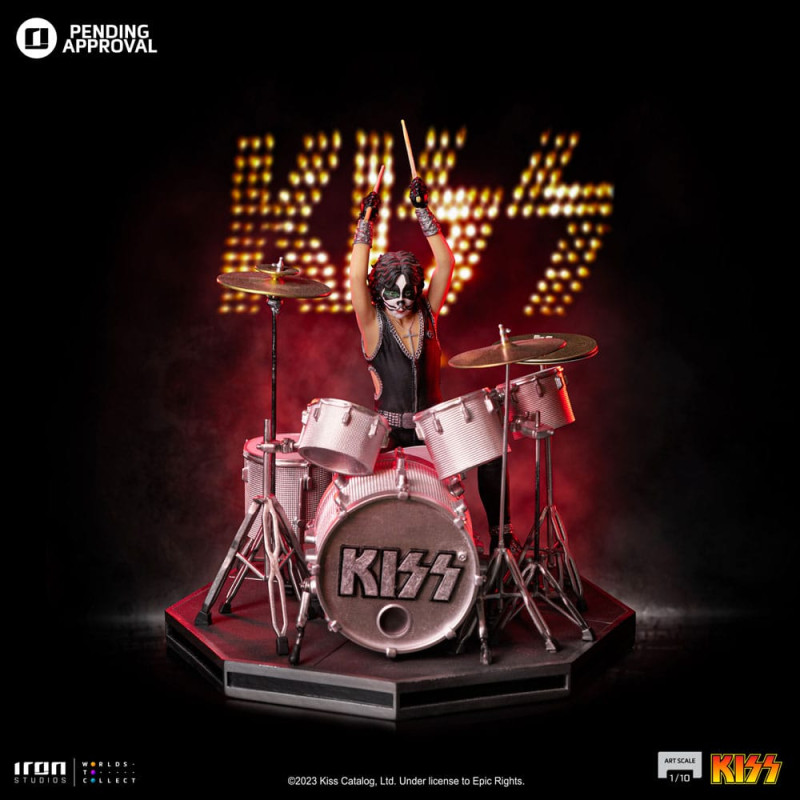 Kiss Art Scale Statue 1/10 Peter Criss Limited Edtition 22 cm 11