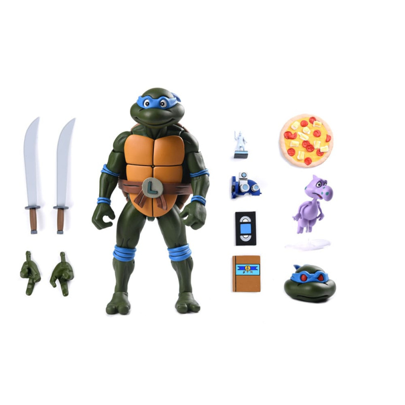 Teenage Mutant Ninja Turtles (1987 Cartoon) Action Figure Ultimate Leonardo (VHS) 18 cm 7