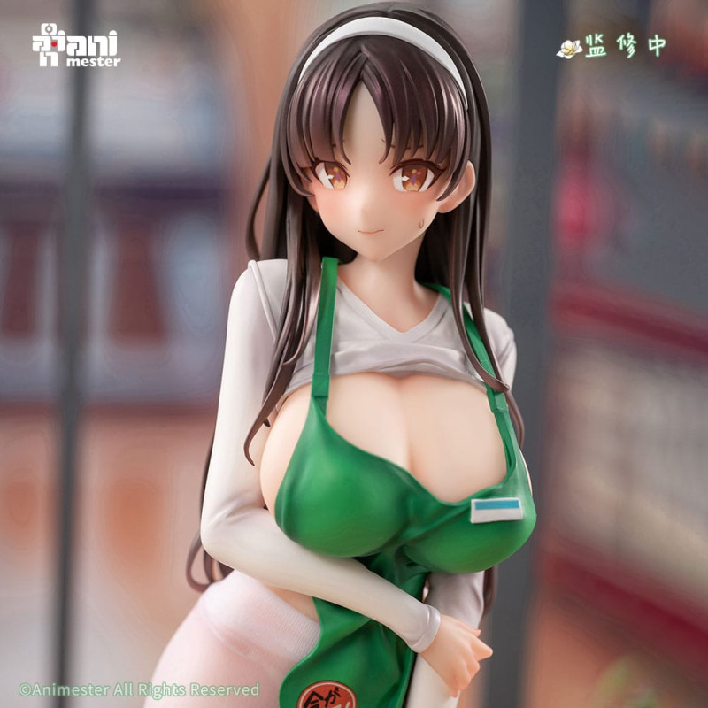 Original Character Statue 1/6 First Business! Mari Hanamiya the Gentle Shop Assistant illustration b 9